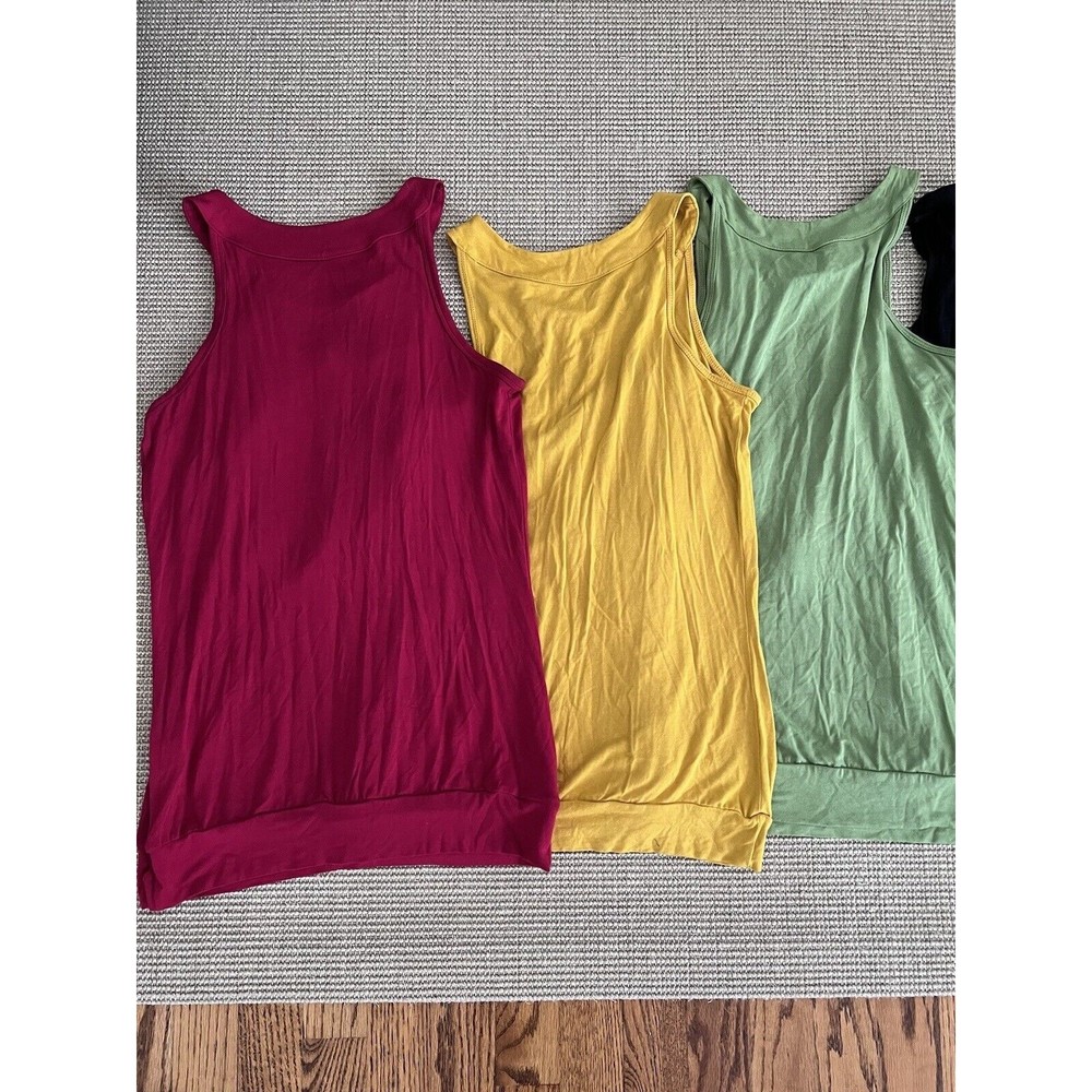 7 Anthropologie J Crew Sleeveless Short Sleeve Ruffle Top T Shirt Lot S 2 4 6 - Picture 6 of 11